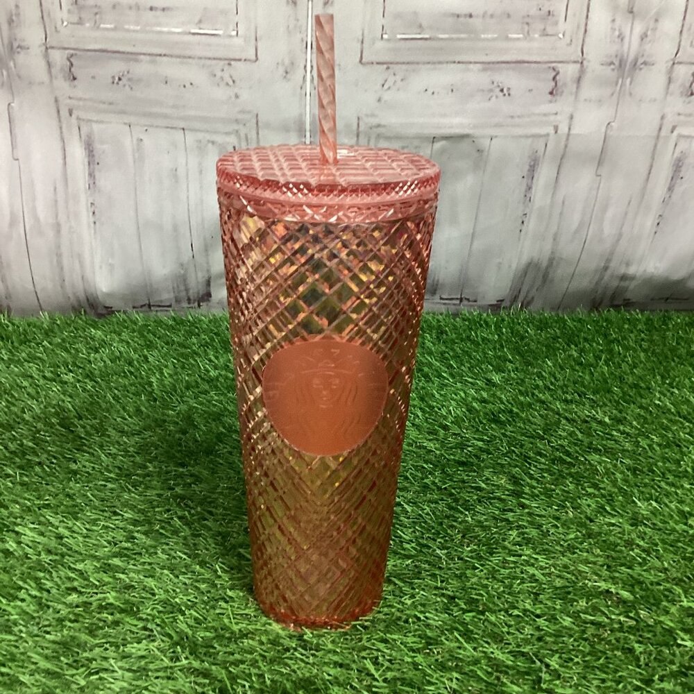 Starbucks Holiday Rose Pink Jeweled Tumbler 24oz.